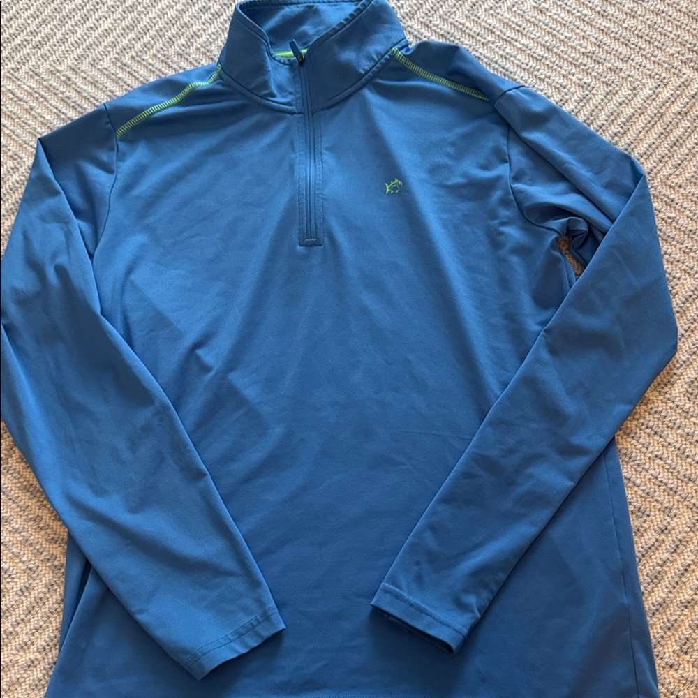 Boys’ Southern Tide brand blue Quarter-Zip Pullover size 16